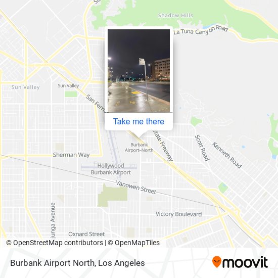 Burbank Airport North map