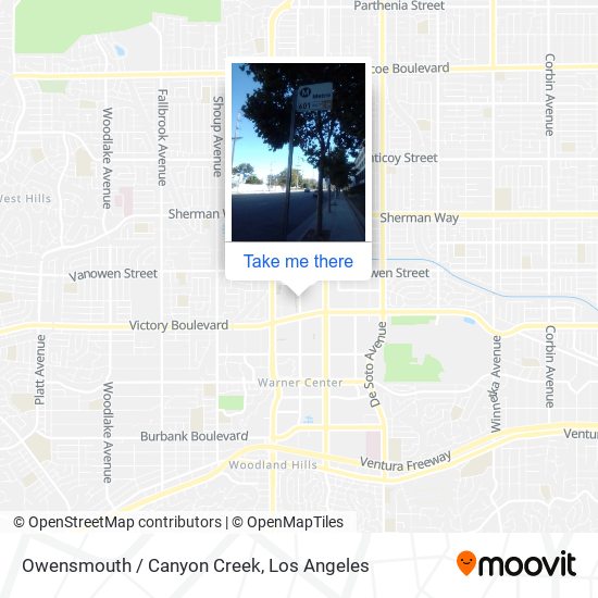 Owensmouth / Canyon Creek map