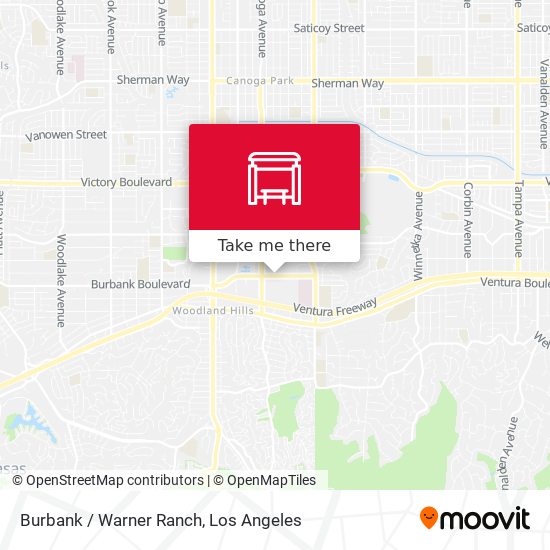 Burbank / Warner Ranch map