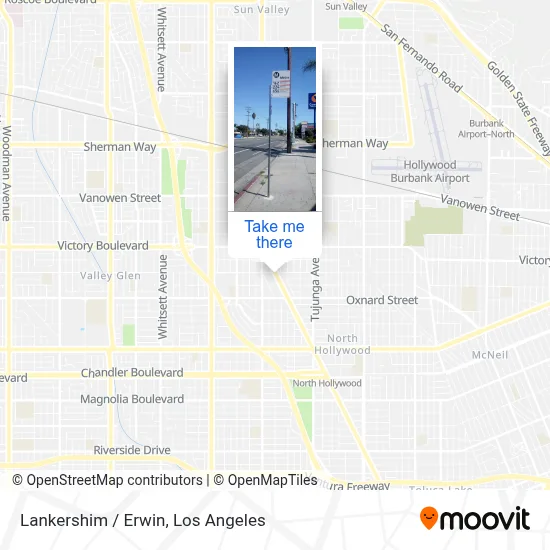 Lankershim / Erwin map