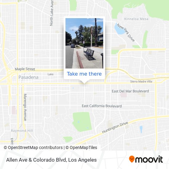 Mapa de Allen Ave & Colorado Blvd