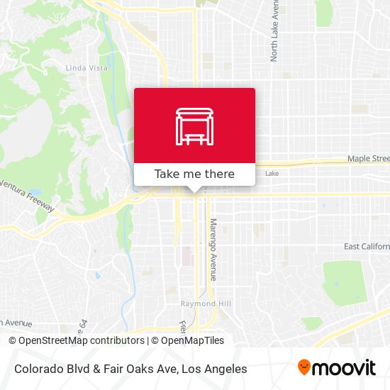 Colorado Blvd & Fair Oaks Ave map