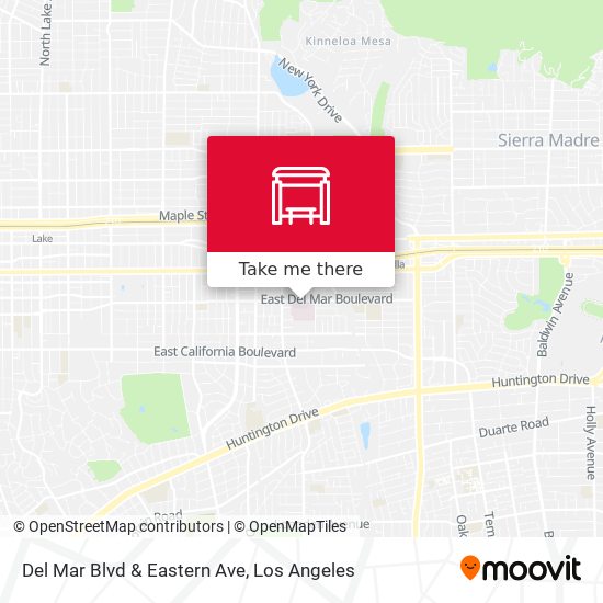 Del Mar Blvd & Eastern Ave map