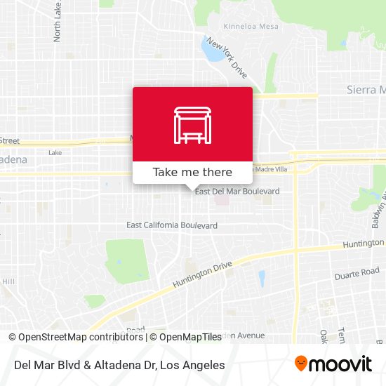 Mapa de Del Mar Blvd & Altadena Dr
