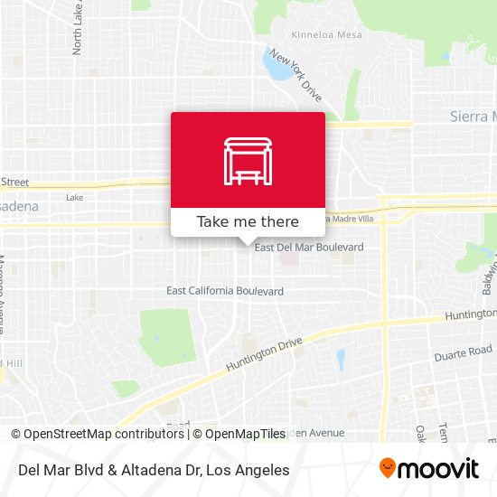 Mapa de Del Mar Blvd & Altadena Dr
