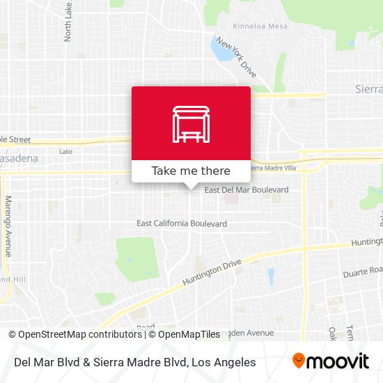 Del Mar Blvd & Sierra Madre Blvd map