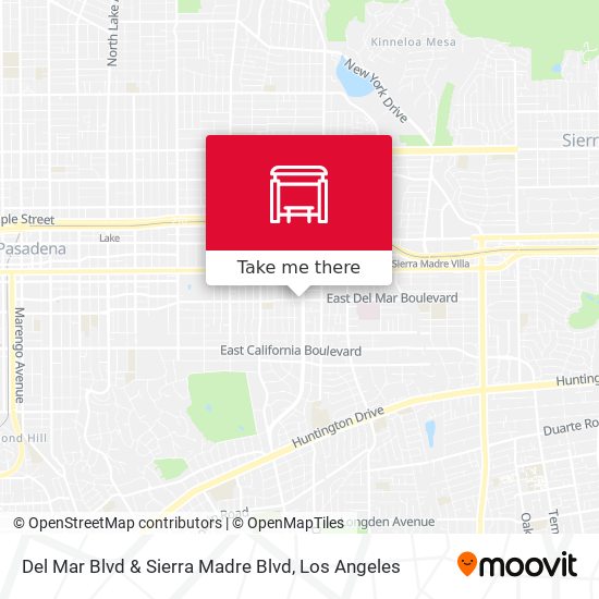 Del Mar Blvd & Sierra Madre Blvd map