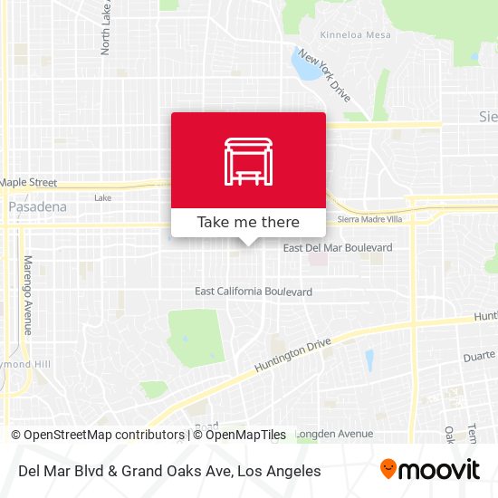 Mapa de Del Mar Blvd & Grand Oaks Ave
