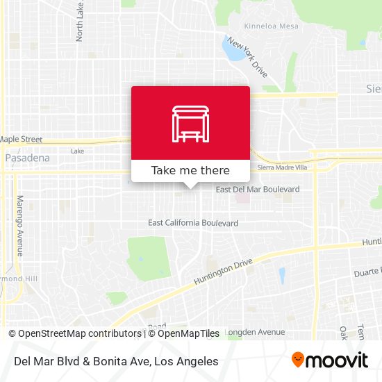 Del Mar Blvd & Bonita Ave map