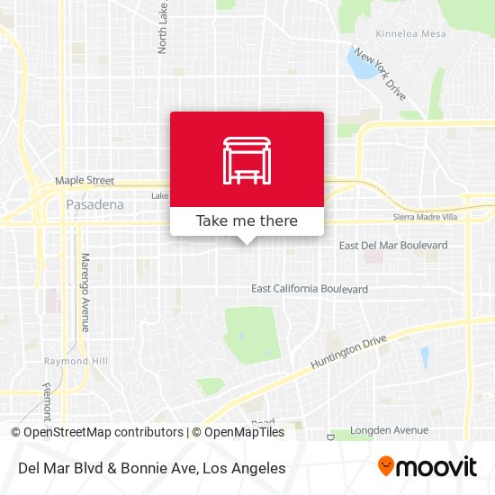 Del Mar Blvd & Bonnie Ave map