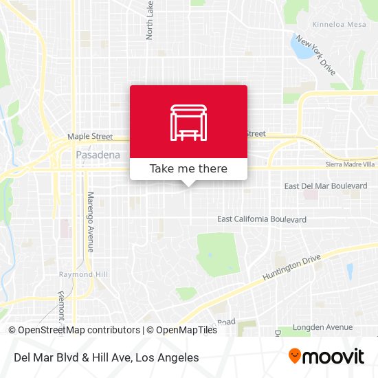 Del Mar Blvd & Hill Ave map