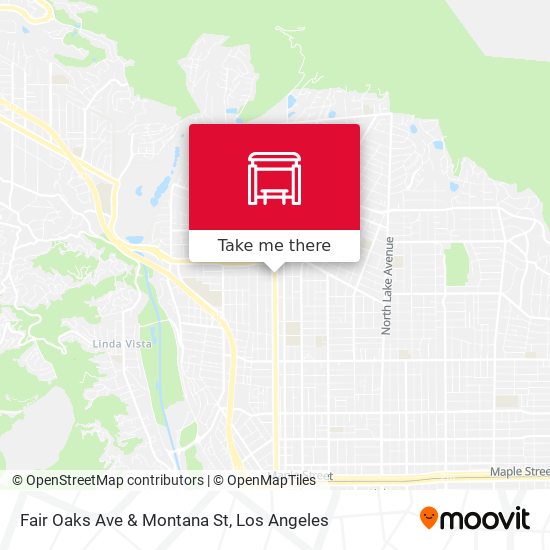 Mapa de Fair Oaks Ave & Montana St