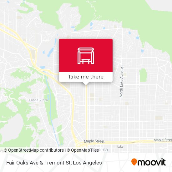 Mapa de Fair Oaks Ave & Tremont St