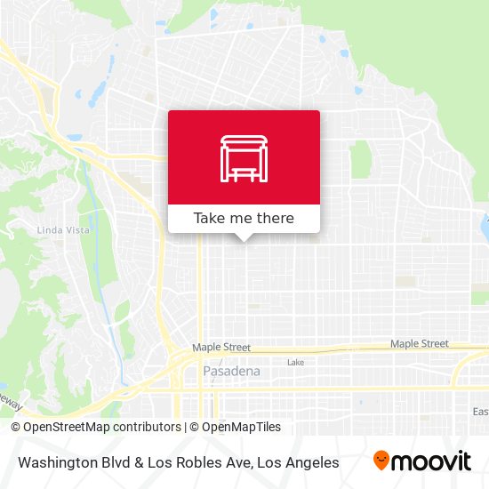 Mapa de Washington Blvd & Los Robles Ave