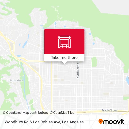 Woodbury Rd & Los Robles Ave map