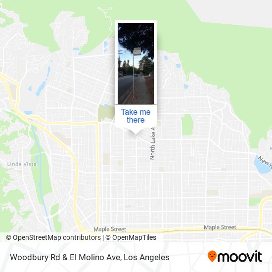 Mapa de Woodbury Rd & El Molino Ave