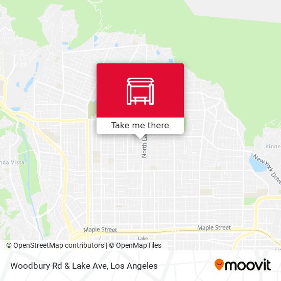 Woodbury Rd & Lake Ave map