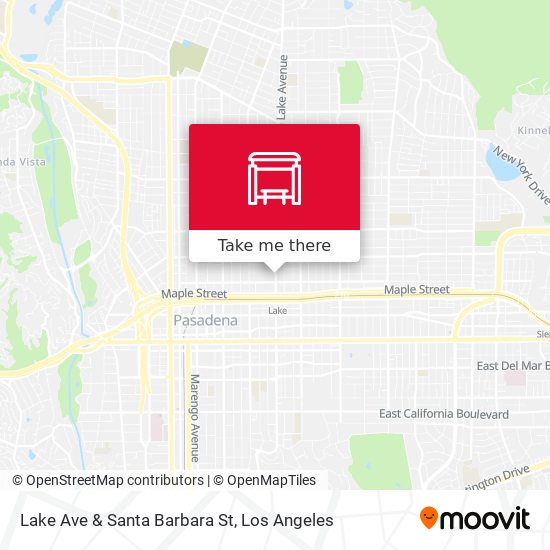 Lake Ave & Santa Barbara St map