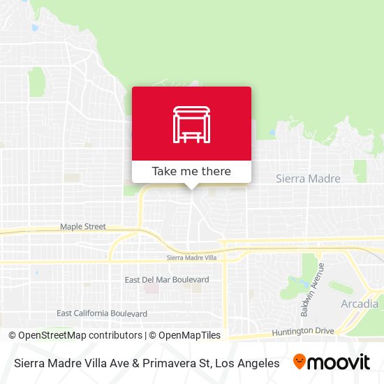 Mapa de Sierra Madre Villa Ave & Primavera St
