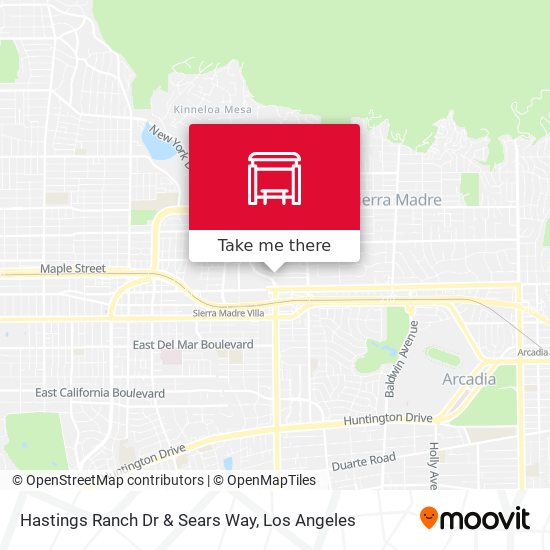 Hastings Ranch Dr & Sears Way map
