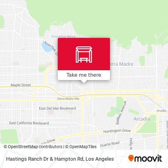 Hastings Ranch Dr & Hampton Rd map