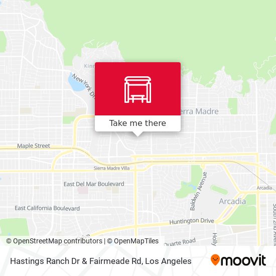 Mapa de Hastings Ranch Dr & Fairmeade Rd