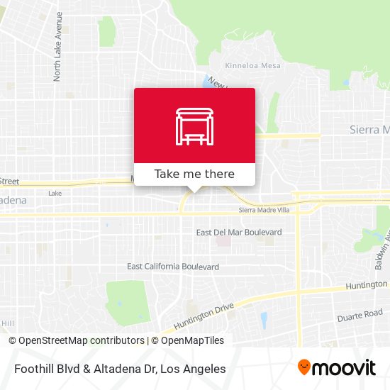Mapa de Foothill Blvd & Altadena Dr