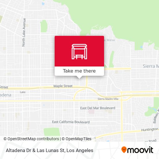 Mapa de Altadena Dr & Las Lunas St