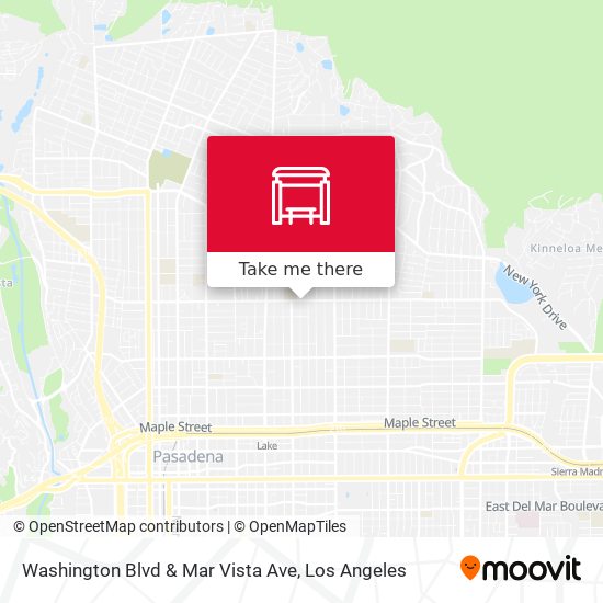 Washington Blvd & Mar Vista Ave map