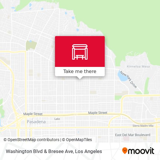 Mapa de Washington Blvd & Bresee Ave