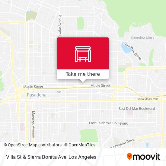 Mapa de Villa St & Sierra Bonita Ave