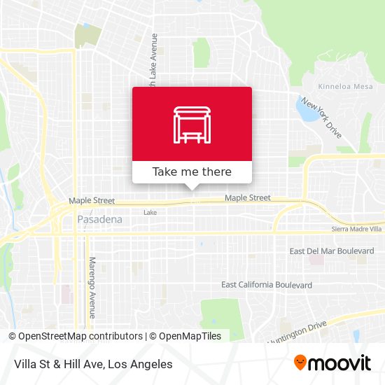 Mapa de Villa St & Hill Ave