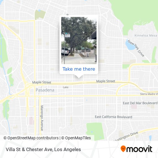 Mapa de Villa St & Chester Ave
