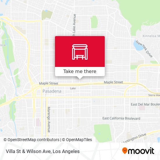 Villa St & Wilson Ave map
