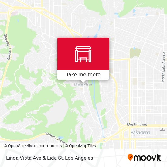 Linda Vista Ave & Lida St map