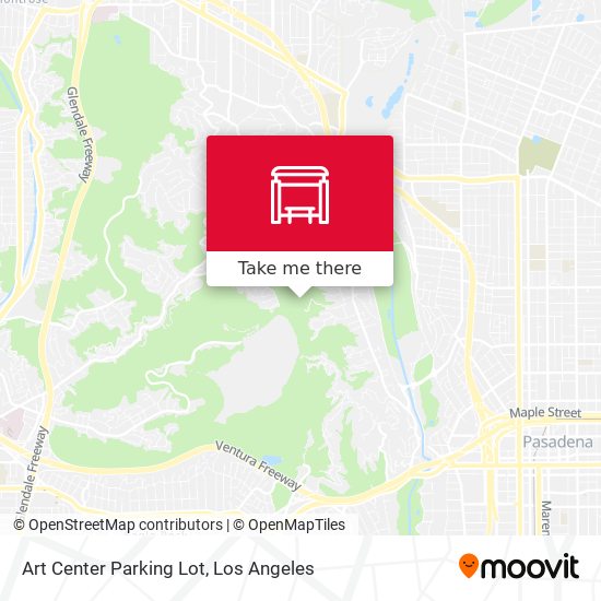Art Center Parking Lot map