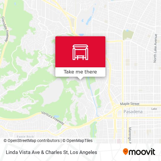 Linda Vista Ave & Charles St map