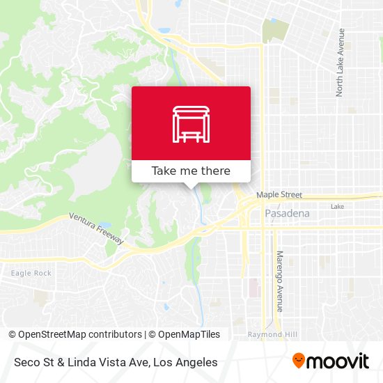 Seco St & Linda Vista Ave map