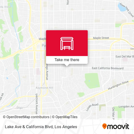 Lake Ave & California Blvd map