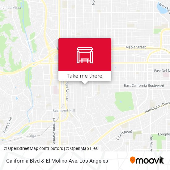 California Blvd & El Molino Ave map