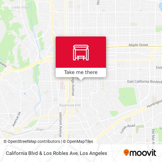 California Blvd & Los Robles Ave map