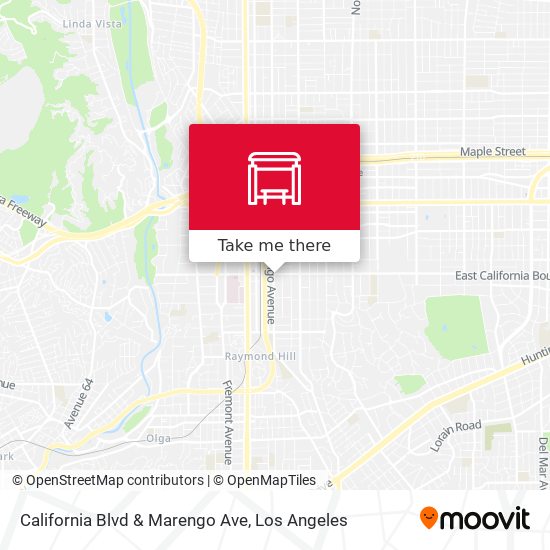 California Blvd & Marengo Ave map