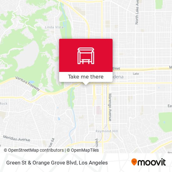 Green St & Orange Grove Blvd map
