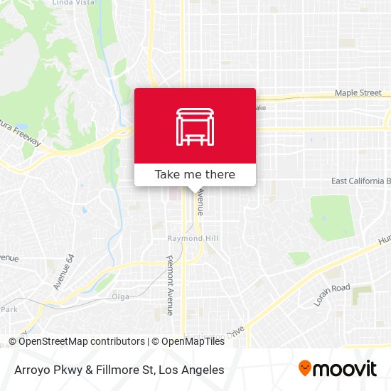 Mapa de Arroyo Pkwy & Fillmore St