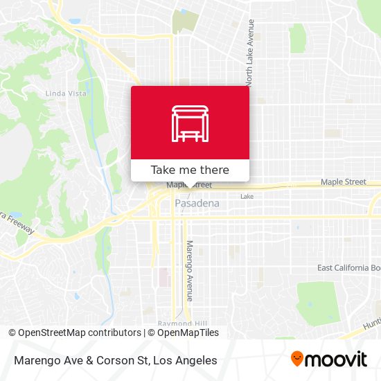 Marengo Ave & Corson St map