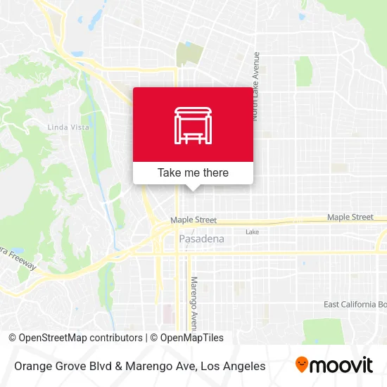Orange Grove Blvd & Marengo Ave map