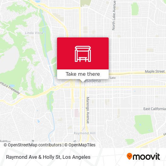 Raymond Ave & Holly St map