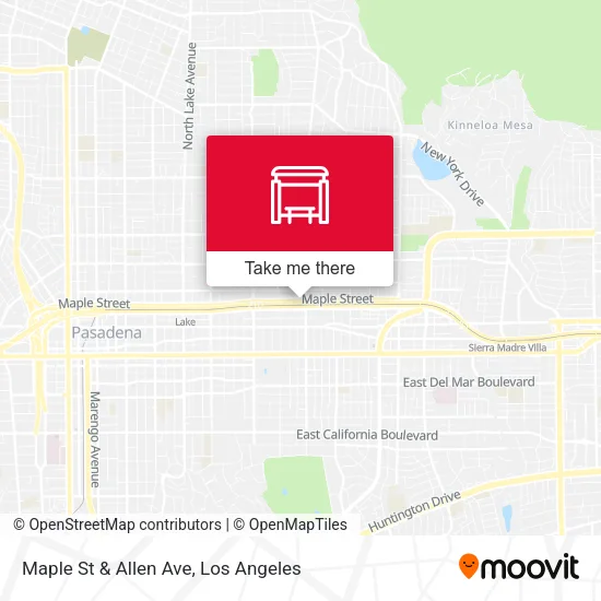 Maple St & Allen Ave map