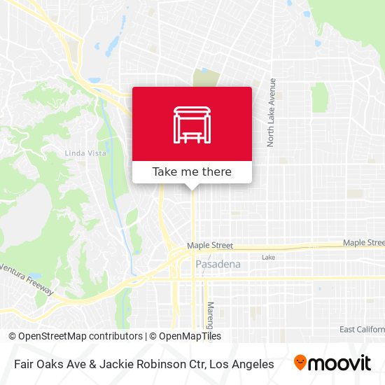 Mapa de Fair Oaks Ave & Jackie Robinson Ctr