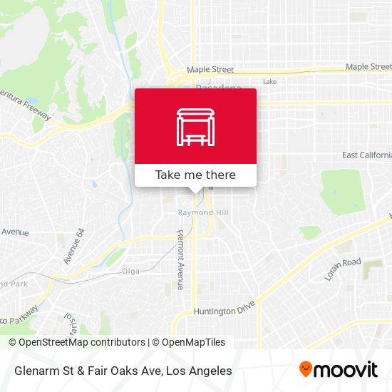 Glenarm St & Fair Oaks Ave map